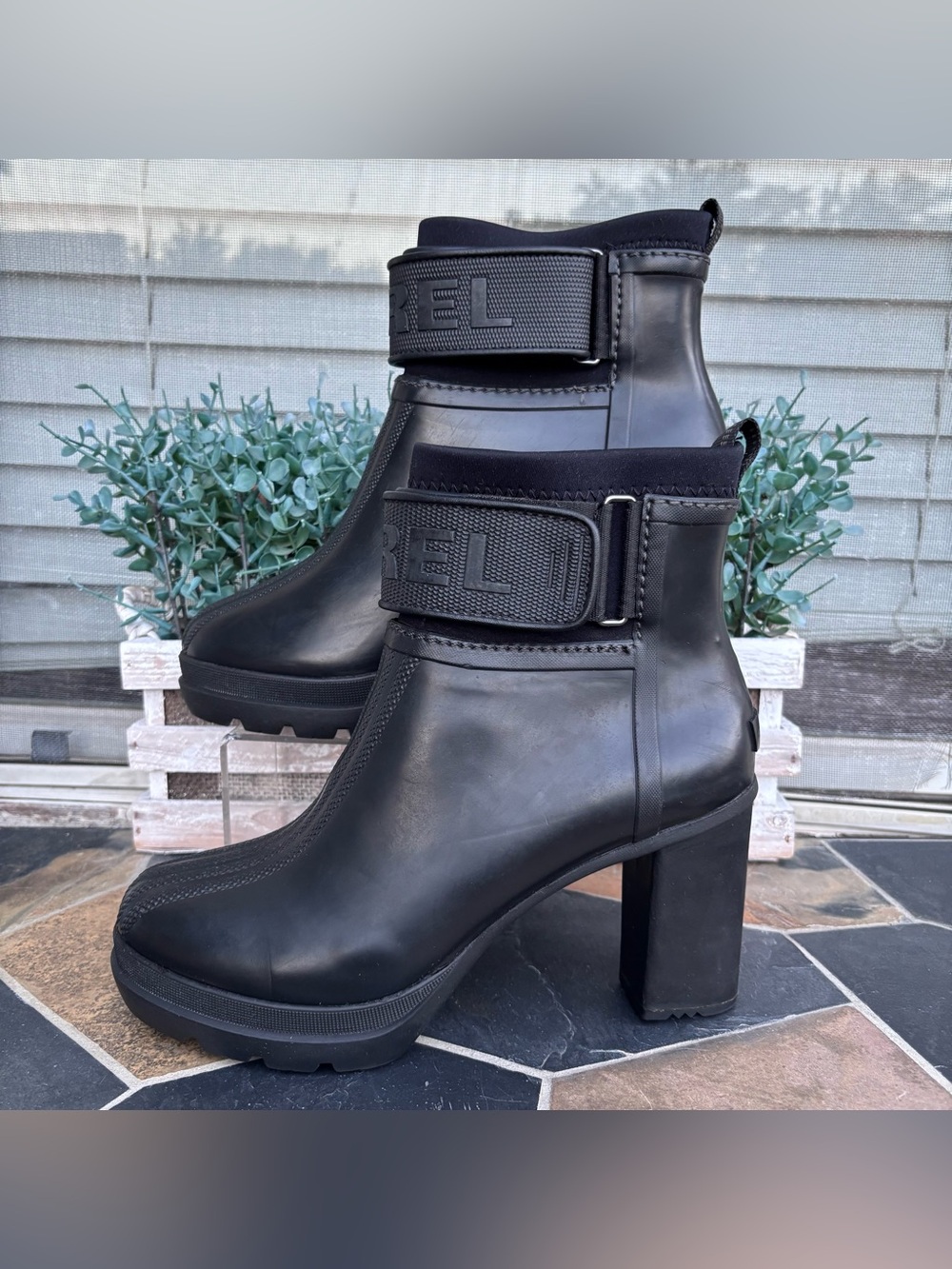 Sorel Medina III Rubber Heel Booties
